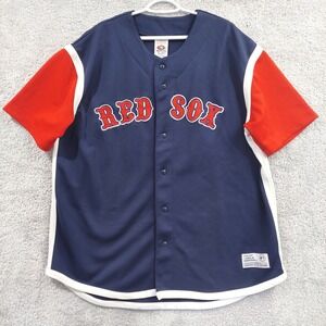 True Fan Boston Red Sox Embroidered Logo MLB Baseball Jersey Size XL